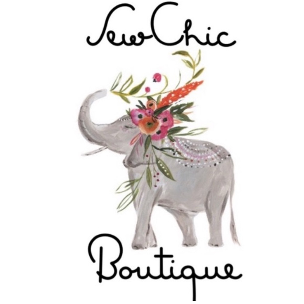 SewChicBoutique Floral Elephant Design